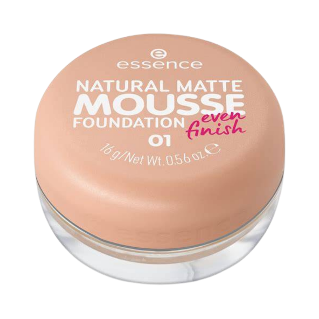 Essence Natural Matte Mousse Foundation - 16g | ايسنس كريم أساس رغوي - 16 غرام