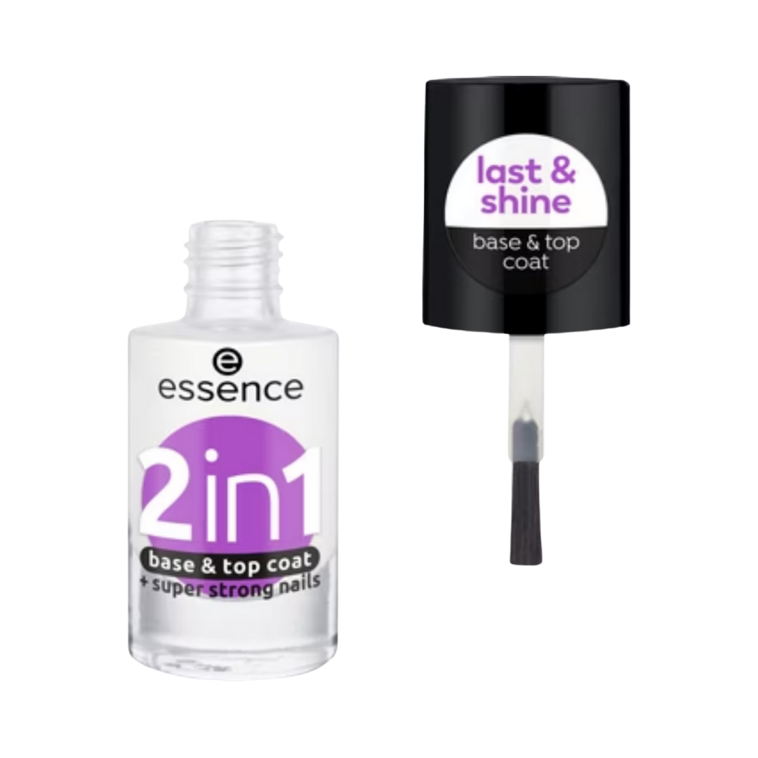Essence 2 in 1 Base & Top Coat  - 8ml | ايسنس 2 في 1 صبغ أظافر - 8 مل
