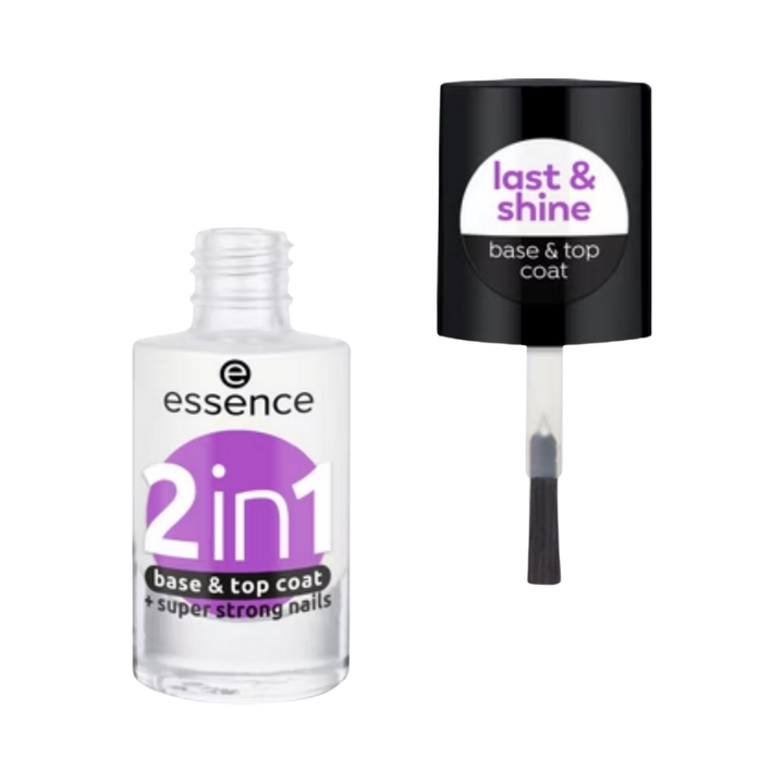 Essence 2 in 1 Base & Top Coat  - 8ml | ايسنس 2 في 1 صبغ أظافر - 8 مل