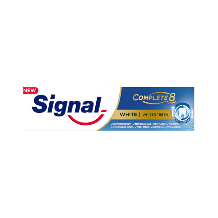 Signal Toothpaste Complete8 White - 75ml | معجون أسنان سيجنال كومبليت 8 وايت – 75 مل