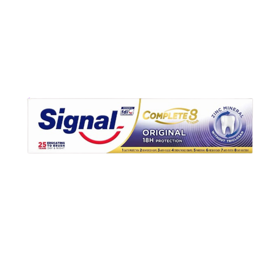 Signal Toothpaste Complete8 Original - 75ml|  سيجنال معجون أسنان كومبليت 8 أوريجنال – 75 مل