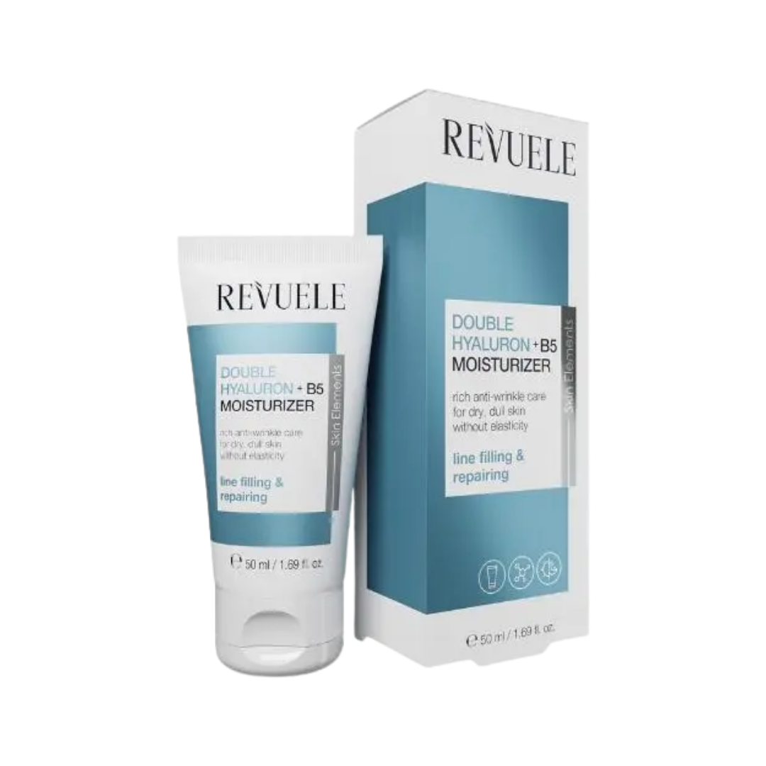Revuele Double hyaluron+B5  Moisturizer - 50ml | ريفويل كريم مرطب بالهيالورونيك و البانتينول - 50 مل