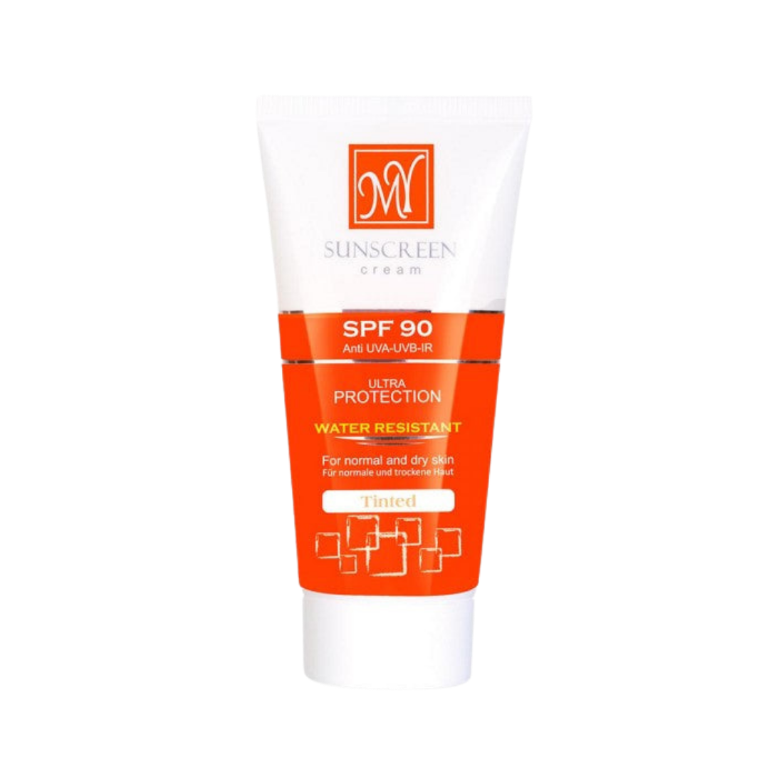 M.Y Cream-Powder Sunscreen Spf90 For Normal & Dry Skin Tinted - 50ml | ام واي كريم واقي من الشمس بعامل حماية 90 للبشرة العادية والجافة - 50 مل