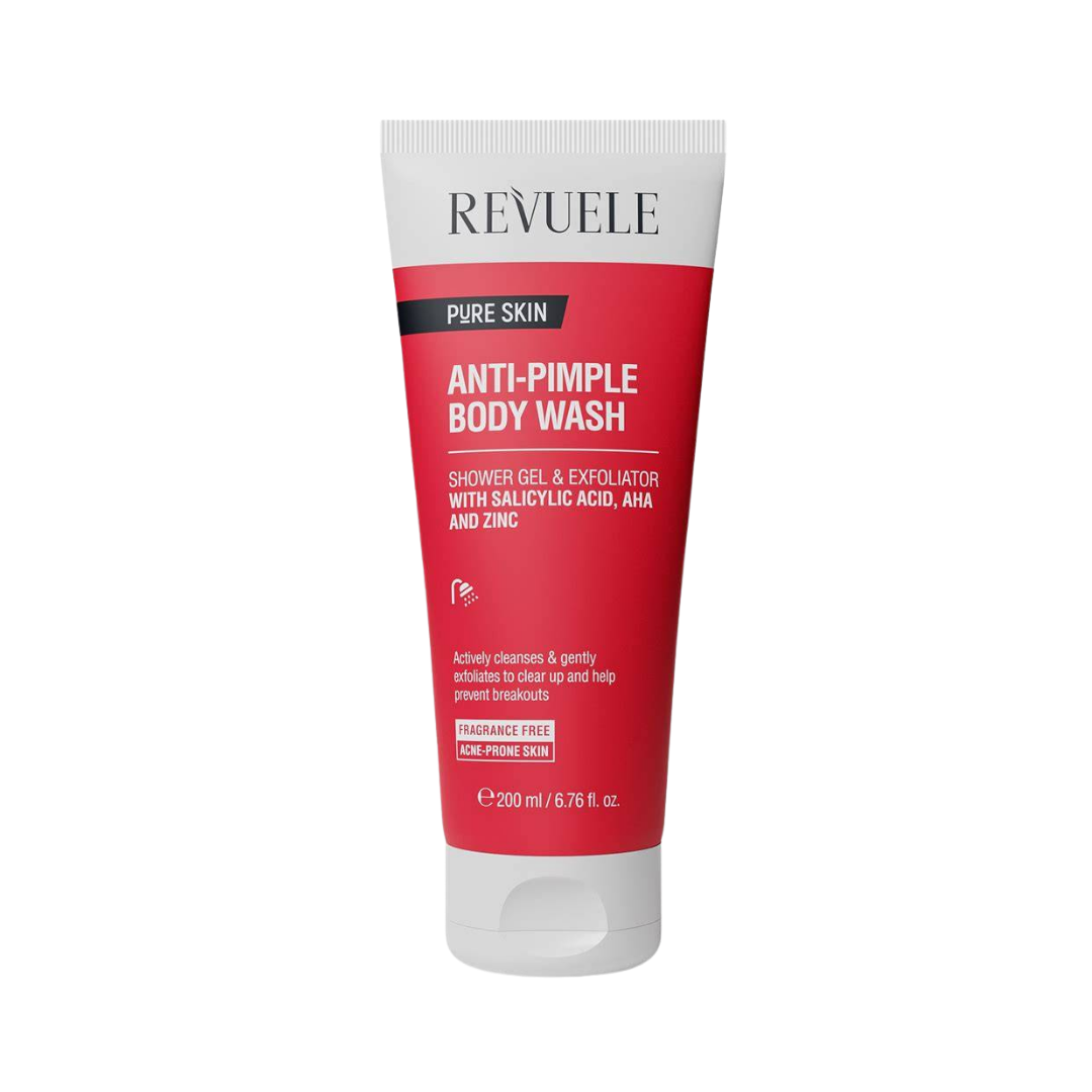 Revuele Pure Skin Anti-Pimple Body Wash - 200ml | ريفويل غسول للجسم مضاد لحب الشباب - 200 مل