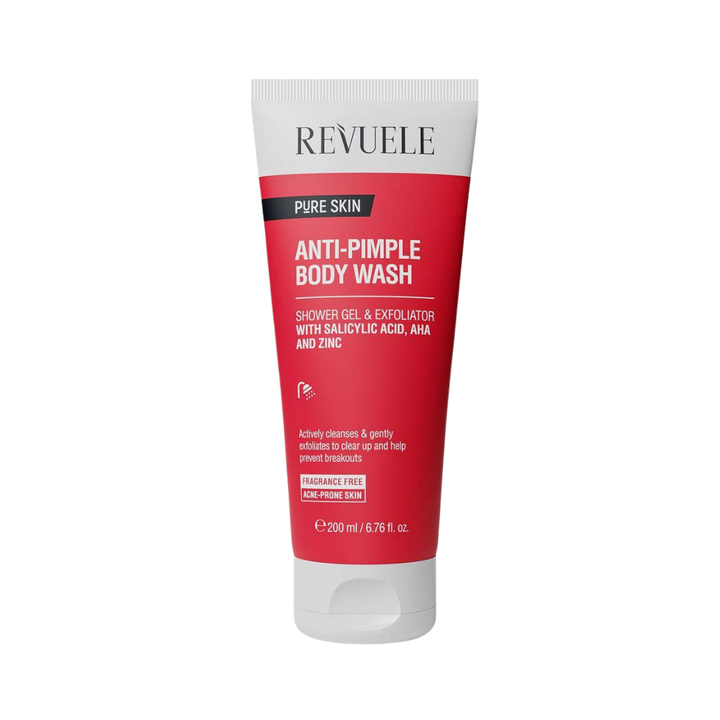 Revuele Pure Skin Anti-Pimple Body Wash - 200ml | ريفويل غسول للجسم مضاد لحب الشباب - 200 مل