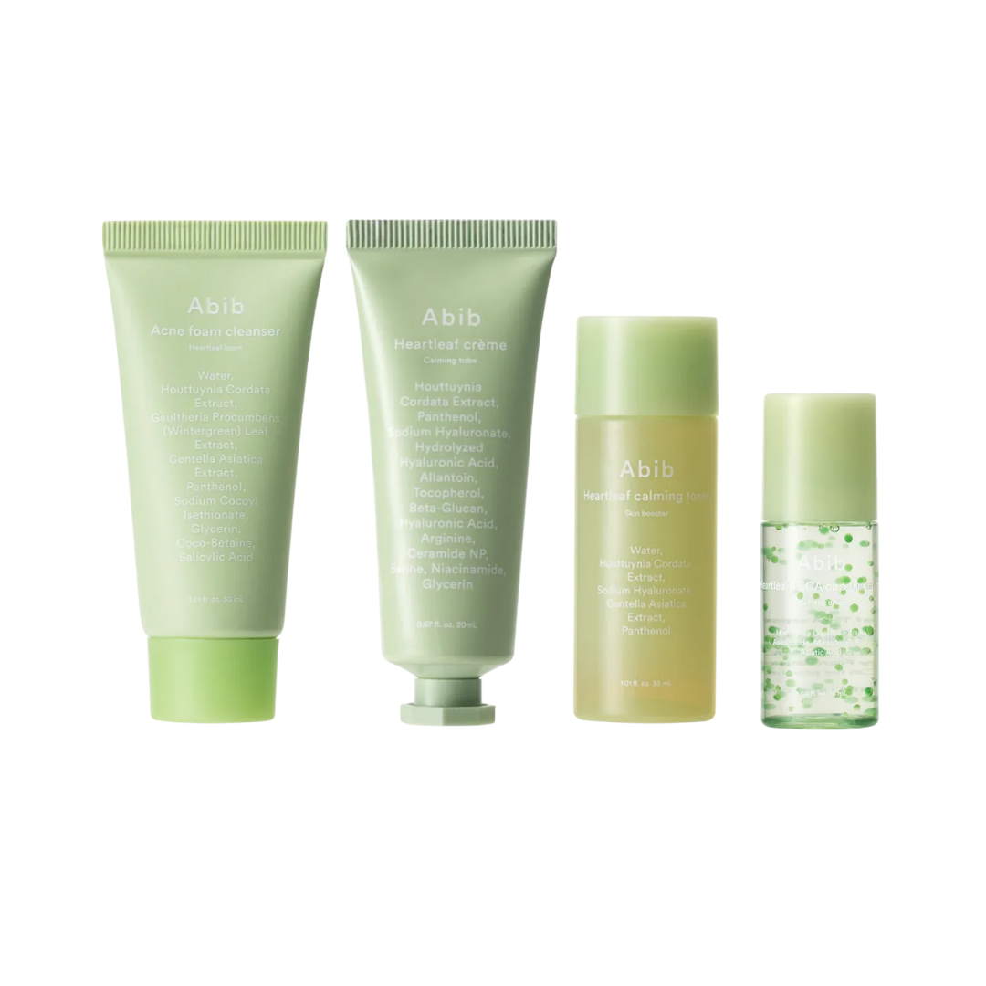 Abib Heartleaf Calming Trial Kit |مجموعة أبيب هارتليف المهدّئة التجريبية