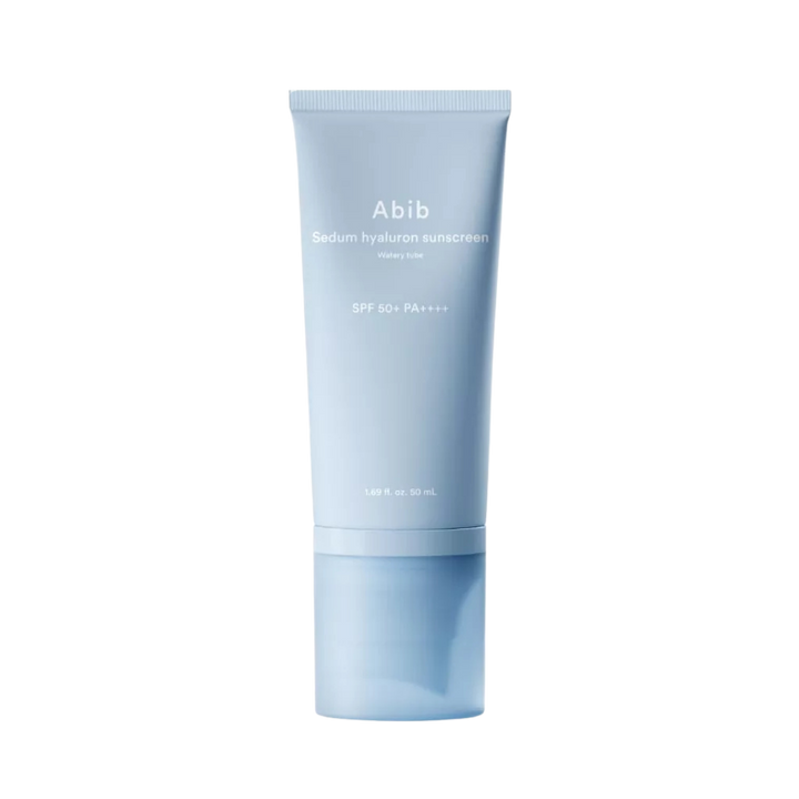Abib Sedum Hyaluron Sunscreen Watery Tube SPF50+ PA++++ – 50ml |  أبـيب كريم واقي الشمس – أنبوب مائي سدوم هيالورون  SPF50+ PA++++ – 50 مل