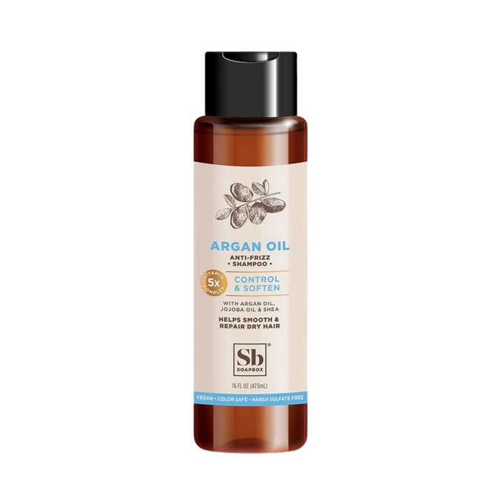 Soapbox Shampoo Control & Soften Argan Oil - 473ml |  سوب بوكس شامبو التحكم والتنعيم بزيت الأركان – 473 مل