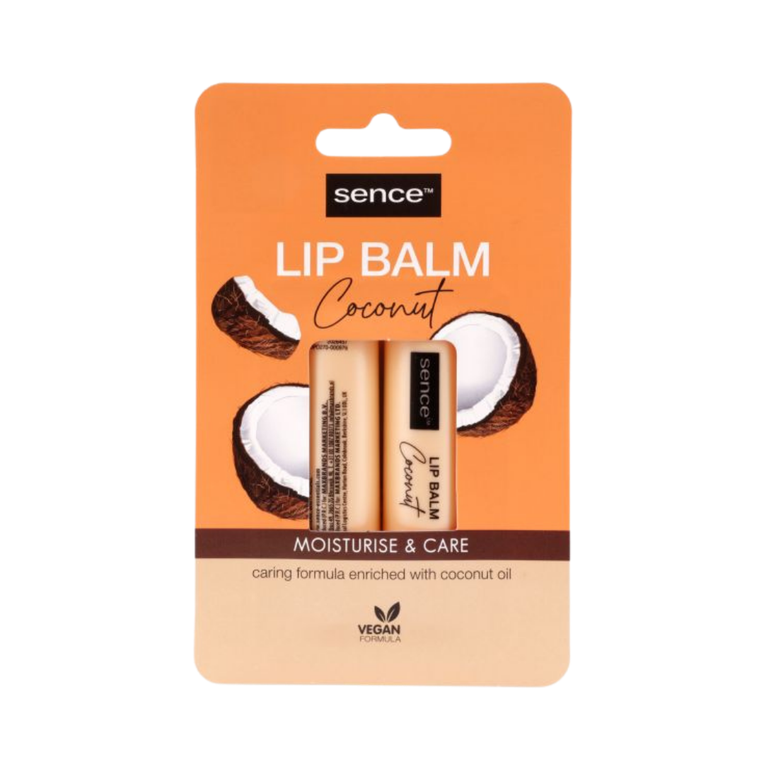 Sence Beauty Lip Balm Coconut Moisturise & Care - 4,3g | سينس بيوتي مرطب الشفاه بجوز الهند للترطيب والعناية - ٤.٣ غ