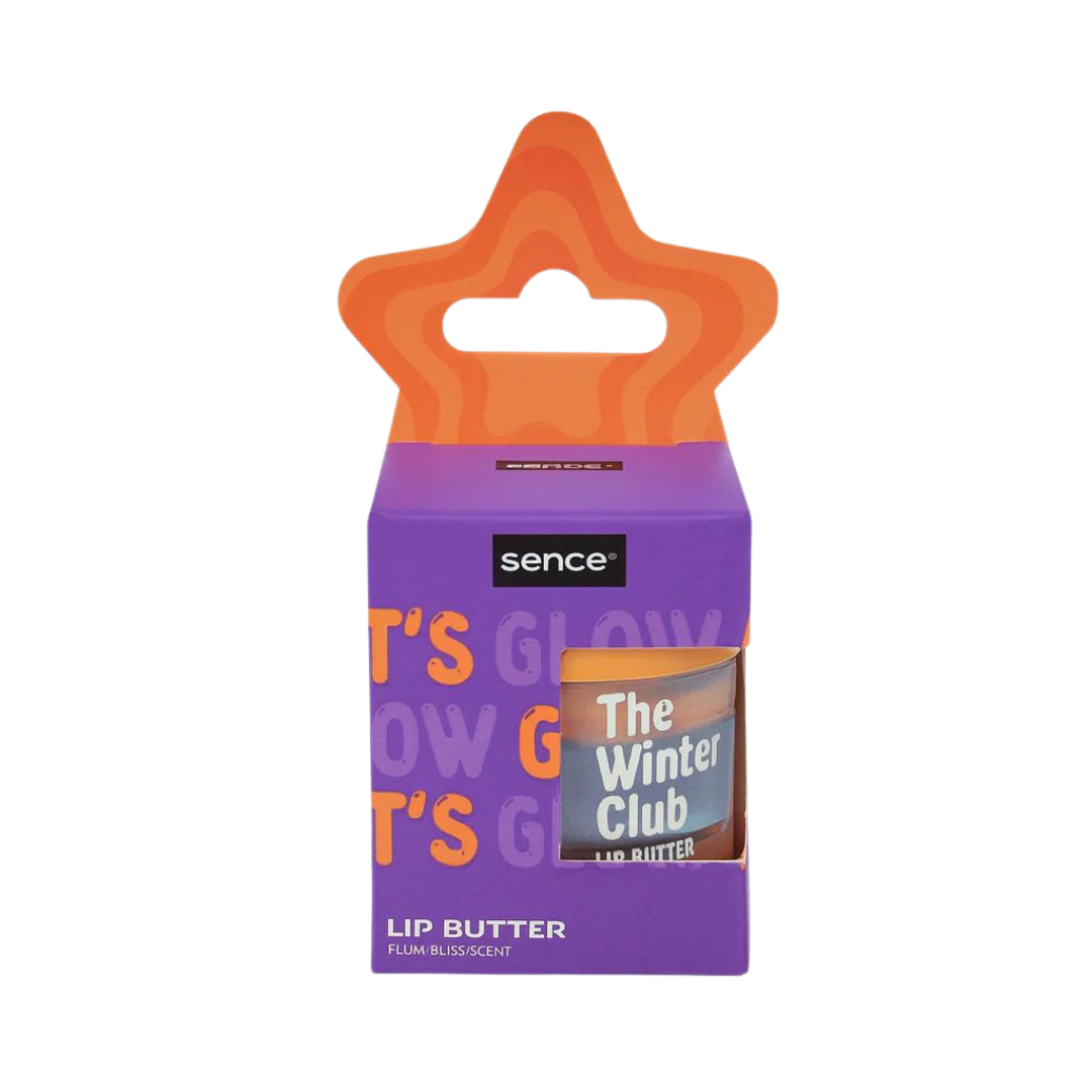 Sence Beauty lip balm butter sence the winter club Plum Bliss Scent - 20g |  سينس بيوتي زبدة مرطب الشفاه – مجموعة ذا وينتر كلوب برائحة بلوم بليس – 20 جم