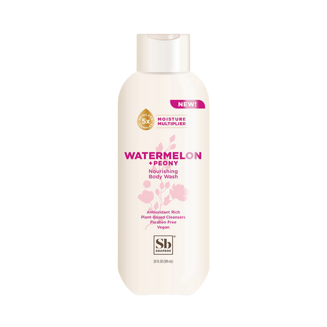 Soapbox Body Wash Watermelon & Peony - 591ml|سوب بوكس غسول للجسم بنكهة البطيخ-591 مل