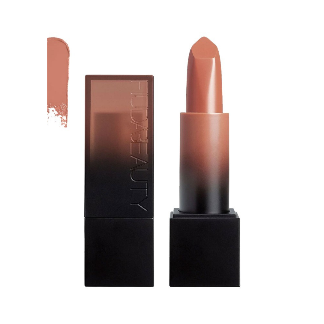 Huda Beauty Bossy Browns Power Bullet Cream Glow - 3g| هدى بيوتي أحمر شفاه كريمي -3غرام