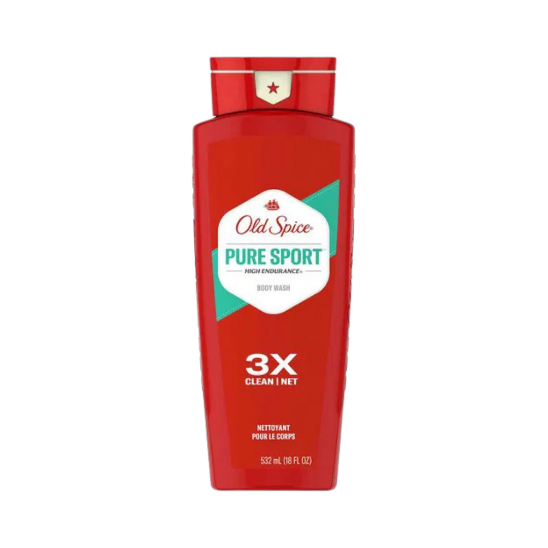 Old Spice Body Wash, Pure Sport High Endurance - 532ml | أولد سبايس غسول للجسم بيور سبورت هاي إنديورانس – 532 مل