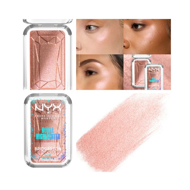 NYX Professional Makeup Bridgerton Royal Highlighter - 5g| ان واي اكس هايلايتر للبشرة -5غرام