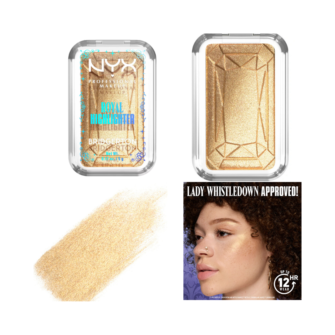 NYX Professional Makeup Bridgerton Royal Highlighter - 5g| ان واي اكس هايلايتر للبشرة -5غرام