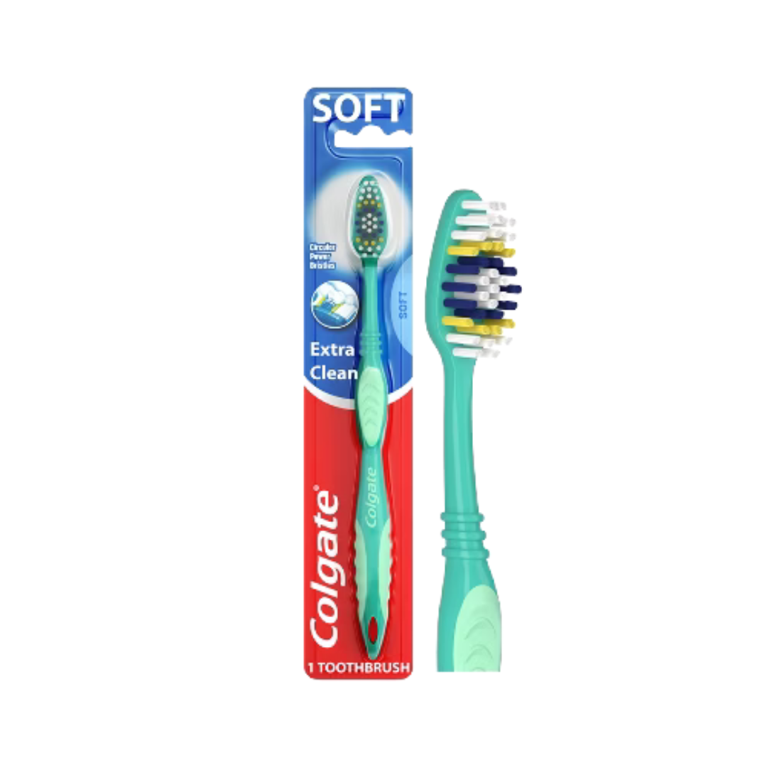 Colgate Extra Clean Manual Toothbrush - Soft| كولجيت فرشاة أسنان ناعمة