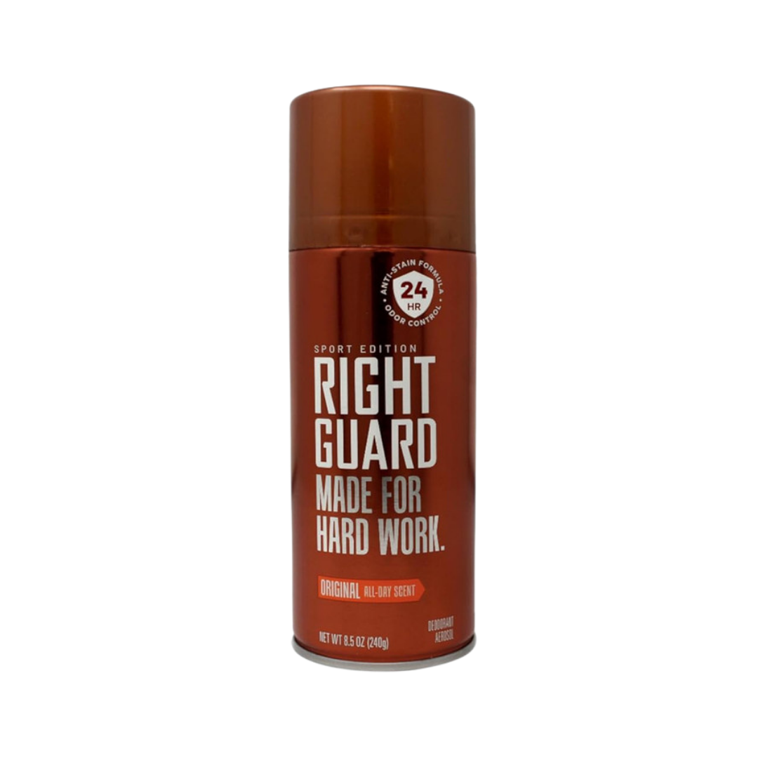 Right Guard Sport Original All Day Scent Made For Hard Work Deodorant - 240g | رايت جاردمزيل بخاخ للرجال -240 غرام