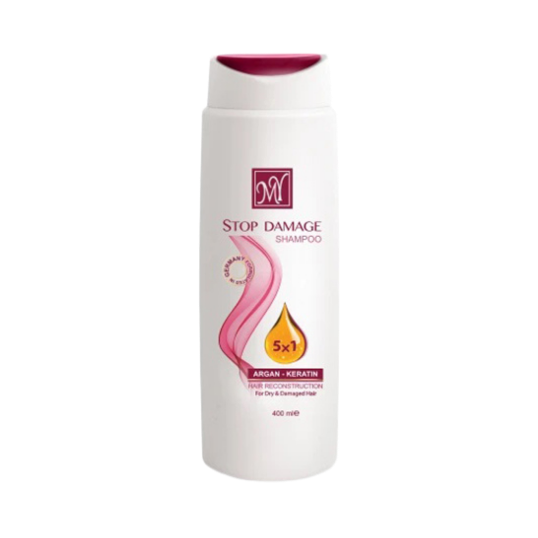 M .Y Stop Damage  Shampoo - 400ml | ام واي شامبو للشعر التالف - 400 مل