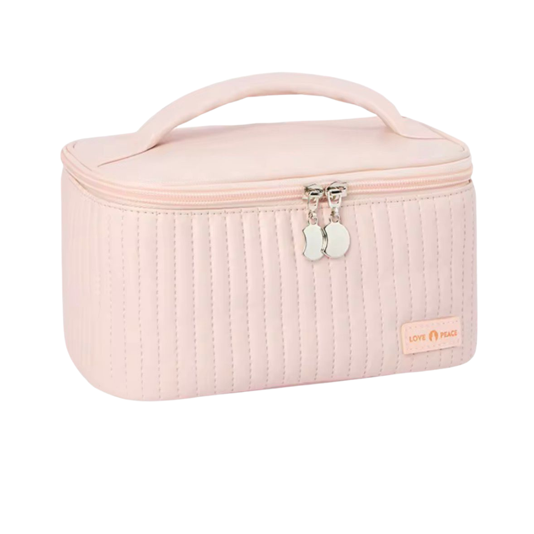 WASHBAG Toast Cosmetic Bag Pink| حقيبة أدوات التجميل