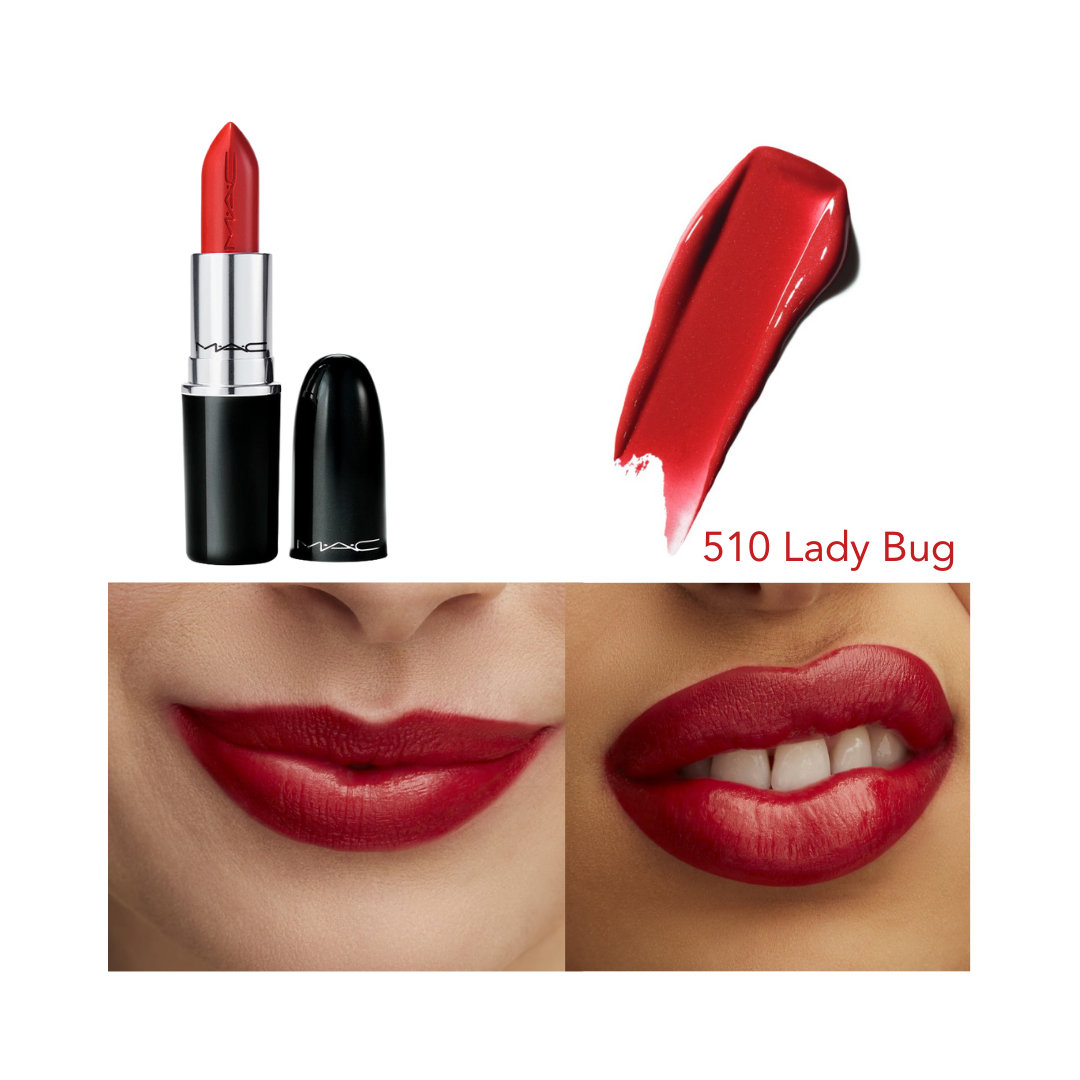 MAC Ladies Lustreglass Lipstick - 3g| ماك احمر شفاه -3 غرام