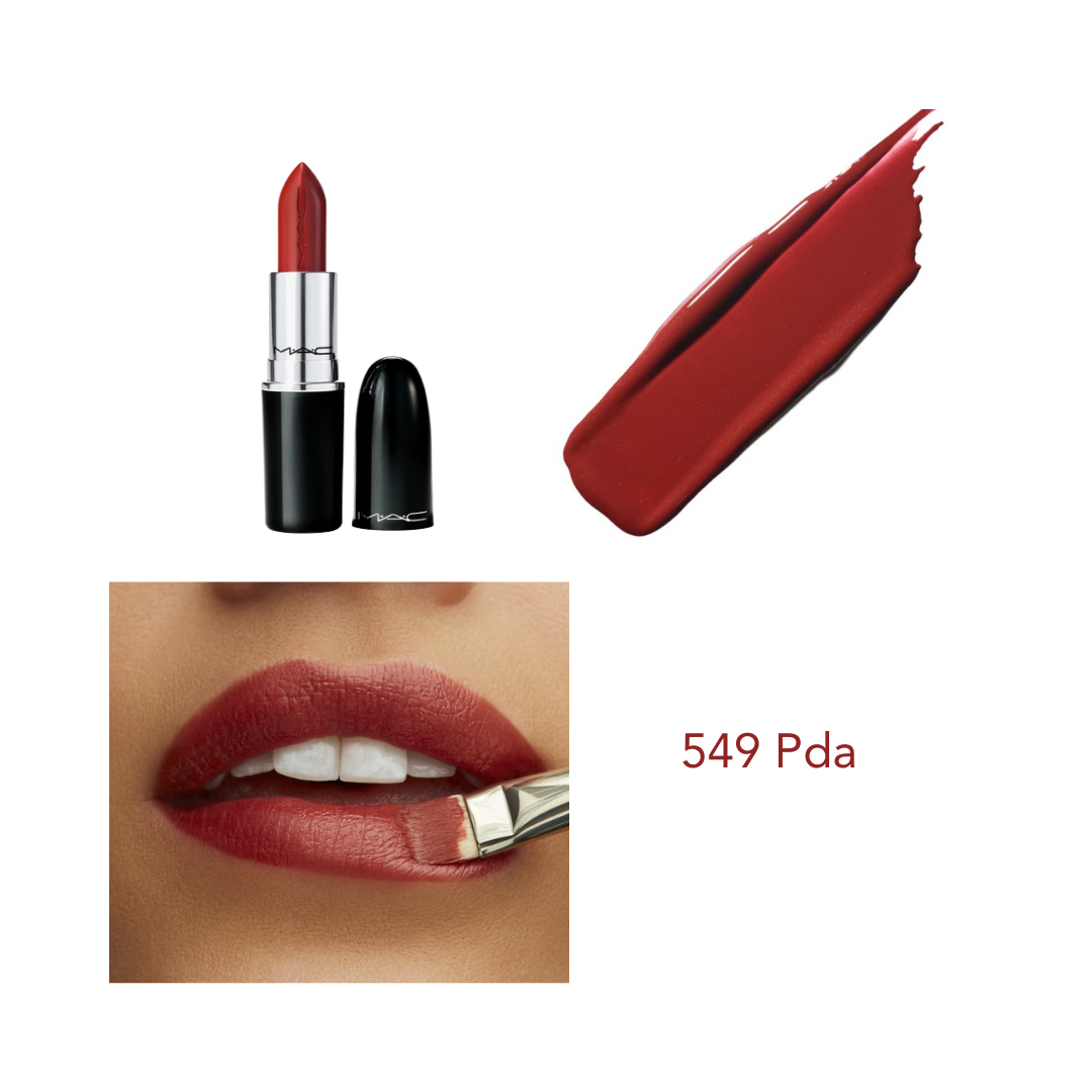 MAC Ladies Lustreglass Lipstick - 3g| ماك احمر شفاه -3 غرام