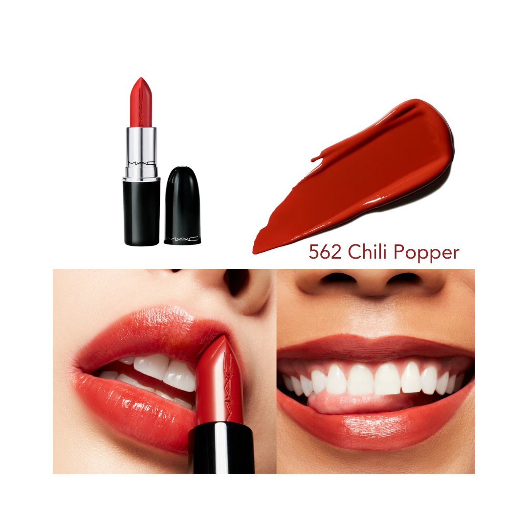 MAC Ladies Lustreglass Lipstick - 3g| ماك احمر شفاه -3 غرام