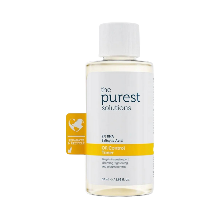 The Purest Solutions 2% Bha Salicylic Acid Oil Control Toner - 50ml | ذا بيوريست سوليوشنز تونر للتحكم في الزيوت بحمض الساليسيليك 2٪ - 50 مل