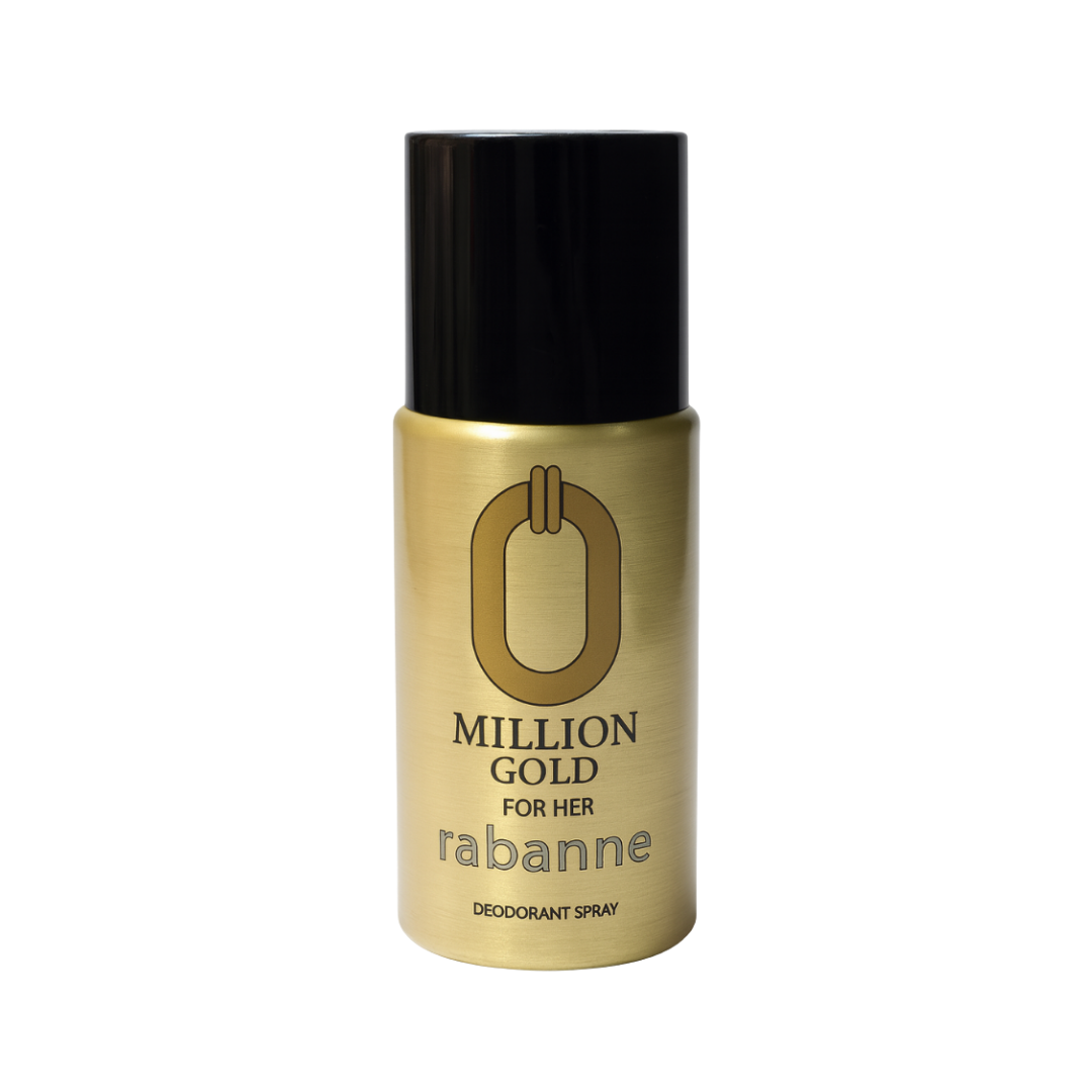 CB Spray Million Gold For Her - 150ml | سي بي بخاخ معطر و مزيل تعرق - 150 مل