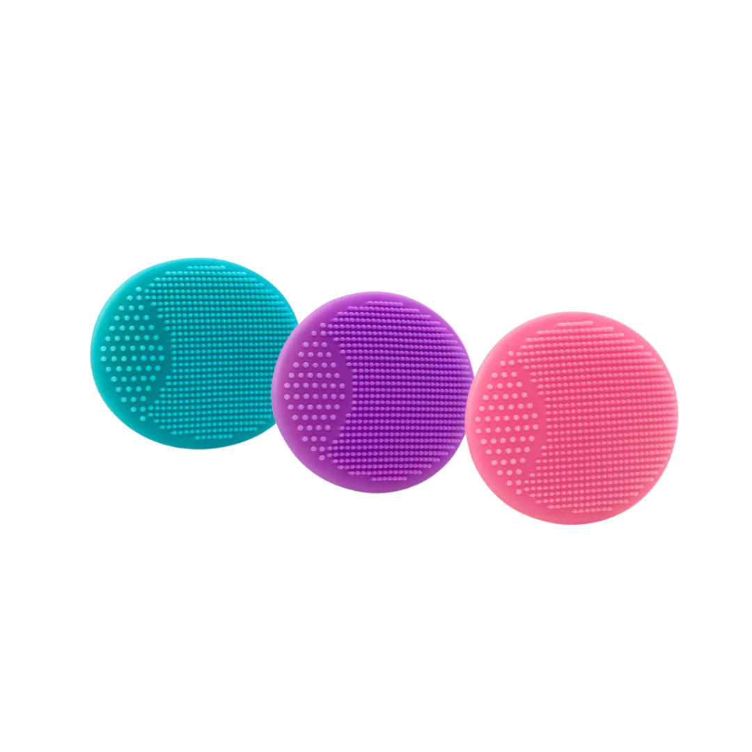 Tools & Cases 3 Pieces Of Silicone Brushes In Different Colors| فرش سيليكون لطيفة لتنظيف البشرة