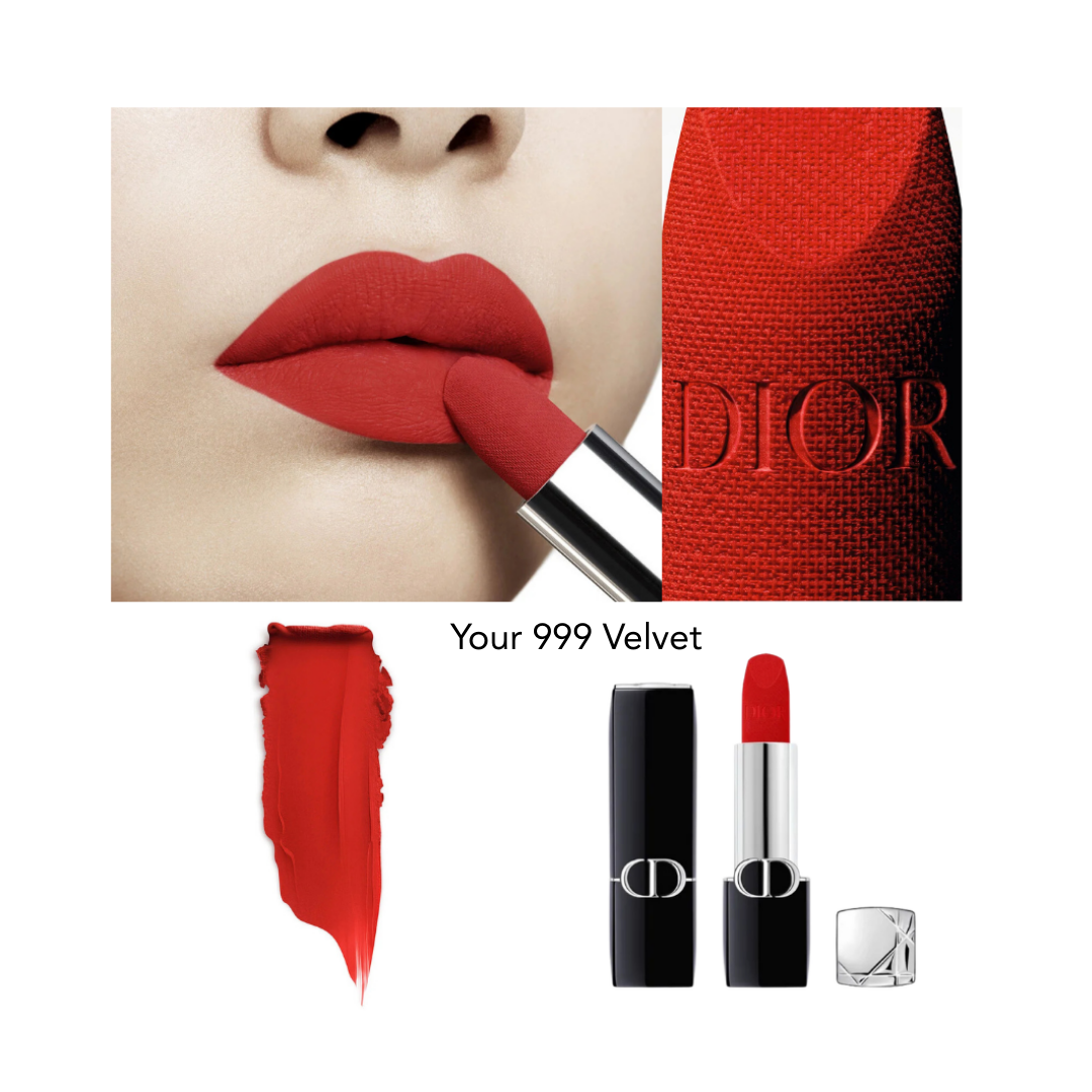 Dior Rouge Dior Velvet Lip Stick - 3.5g| ديور أحمر شفاه  مات -3.5 غرام