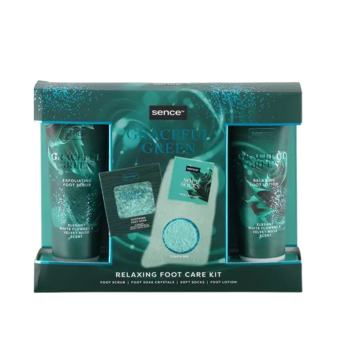 Sence Beauty Graceful Green Relaxing Foot Care Kit| سينس بيوتي مجموعة عناية بالقدمين
