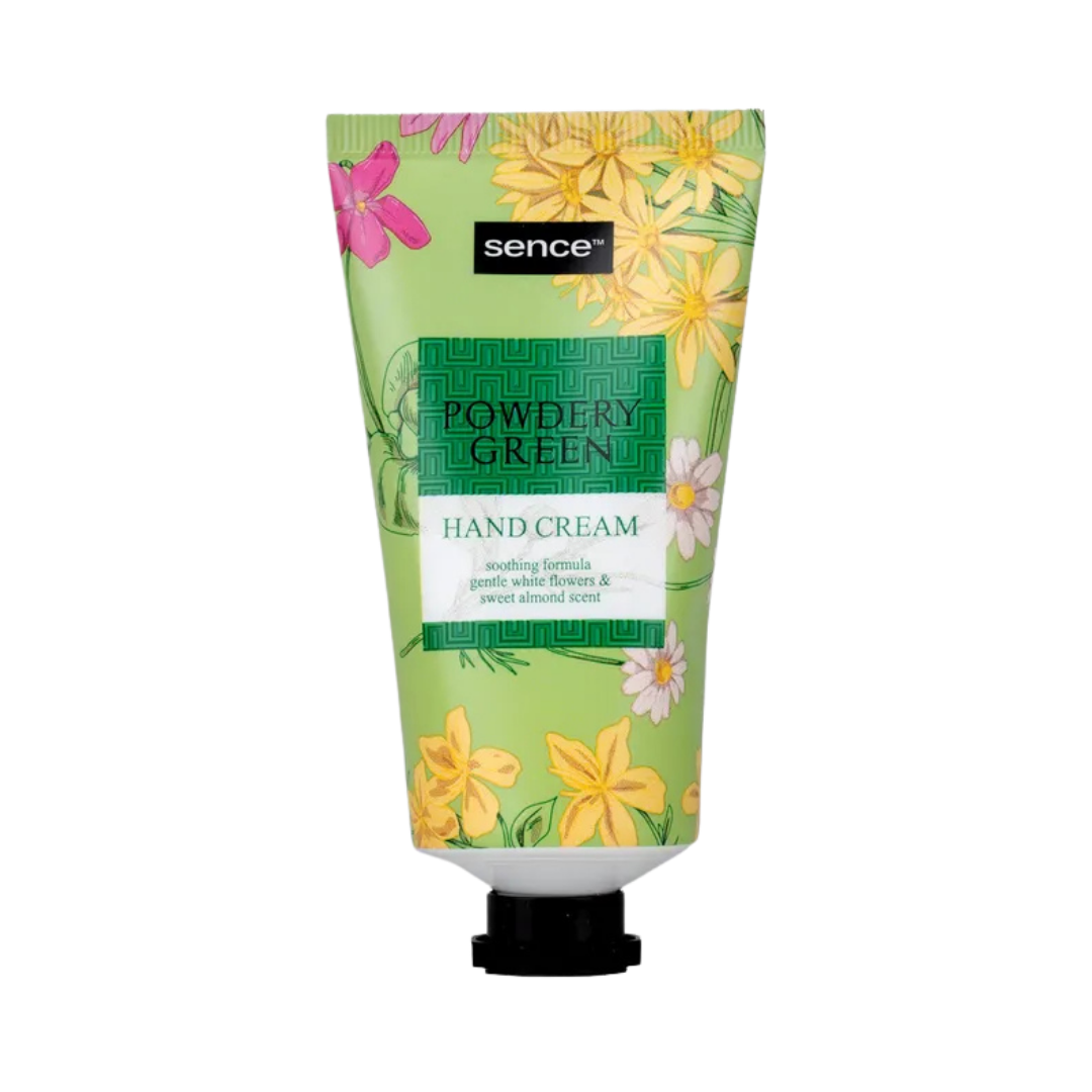Sence Beauty Powdery green Hand Cream - 50ml | سينس بيوتي كريم اليدين الأخضر البودري - 50 مل