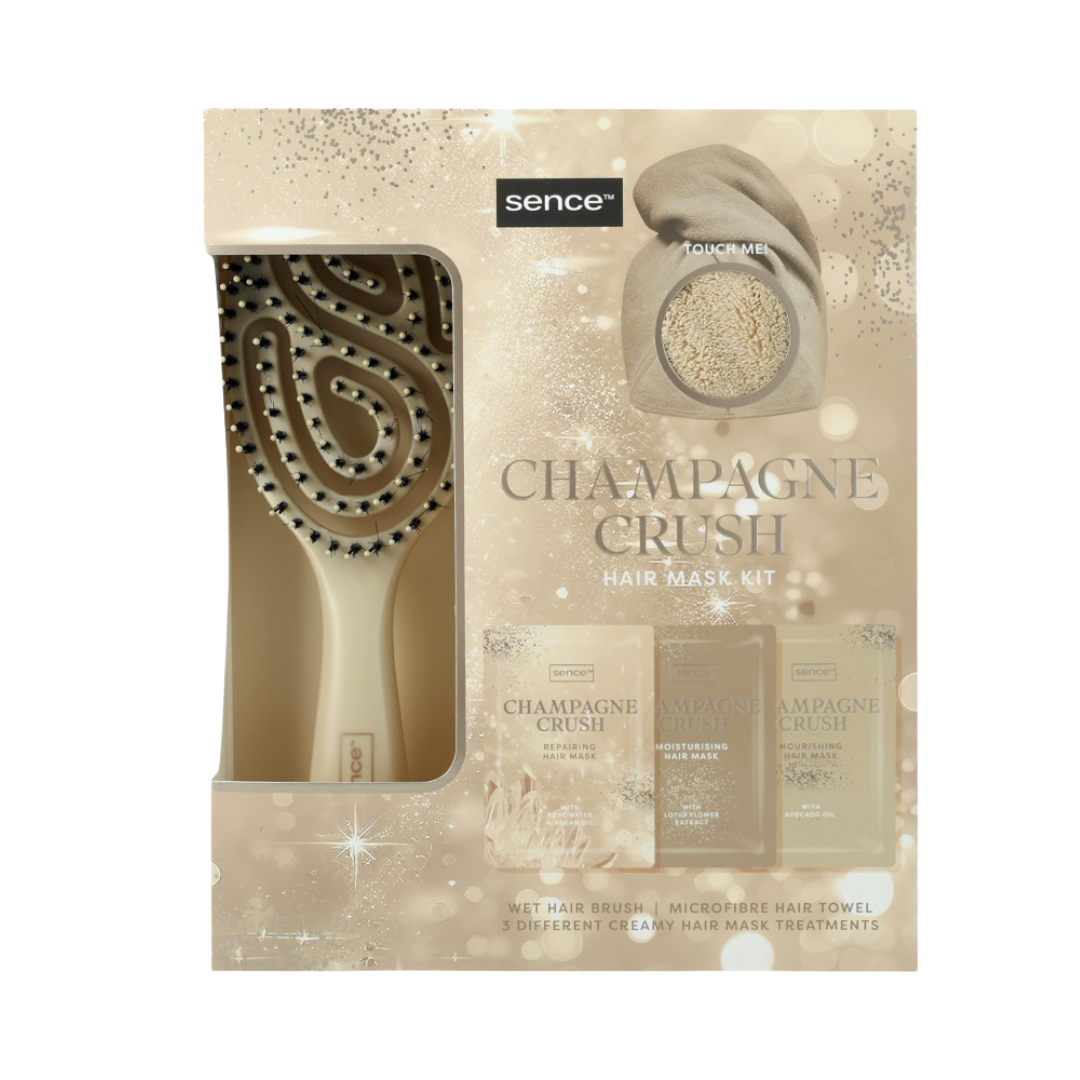 Sence Beauty Champagne Crush Hair Mask Kit | سينس بيوتي – طقم ماسك الشعر بنكهة شامبانيا كرش