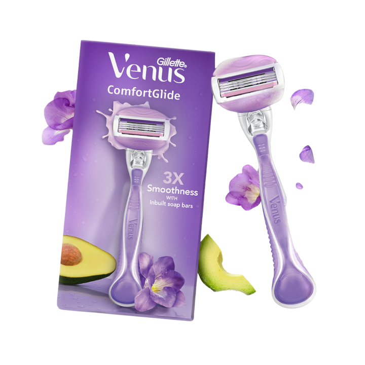 Gillette Venus Comfort Glide Women’s Razor – Avocado Scent | شفرة حلاقة نسائية جيليت فينوس كومفورت جلو – برائحة الأفوكادو