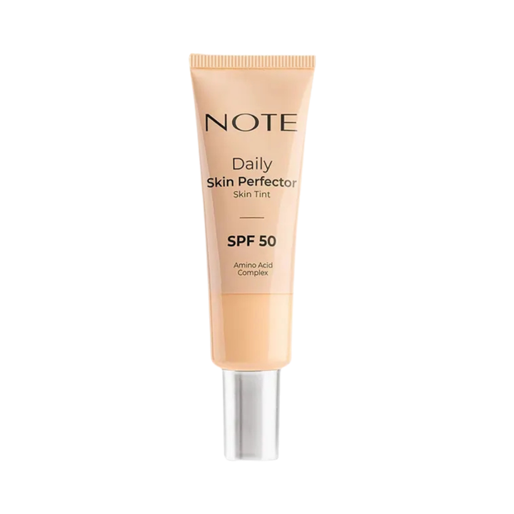 NOTE Daily Skin Perfector Skin Tint SPF 50 - 30ml| نوت تينت فاندويشن لتغطية طبيعية مع عامل حماية من أشعة الشمس 50 -30 مل