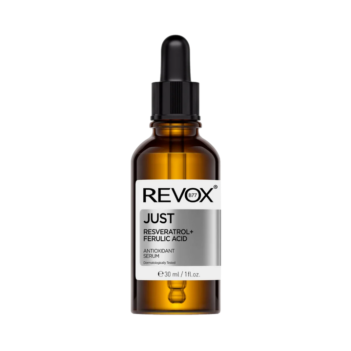 REVOX Just Resveratrol + Ferulic Acid Antioxidant Serum - 30ml | سيروم ريفوكس جست ريسفيراترول + حمض الفيروليك المضاد للأكسدة – 30 مل