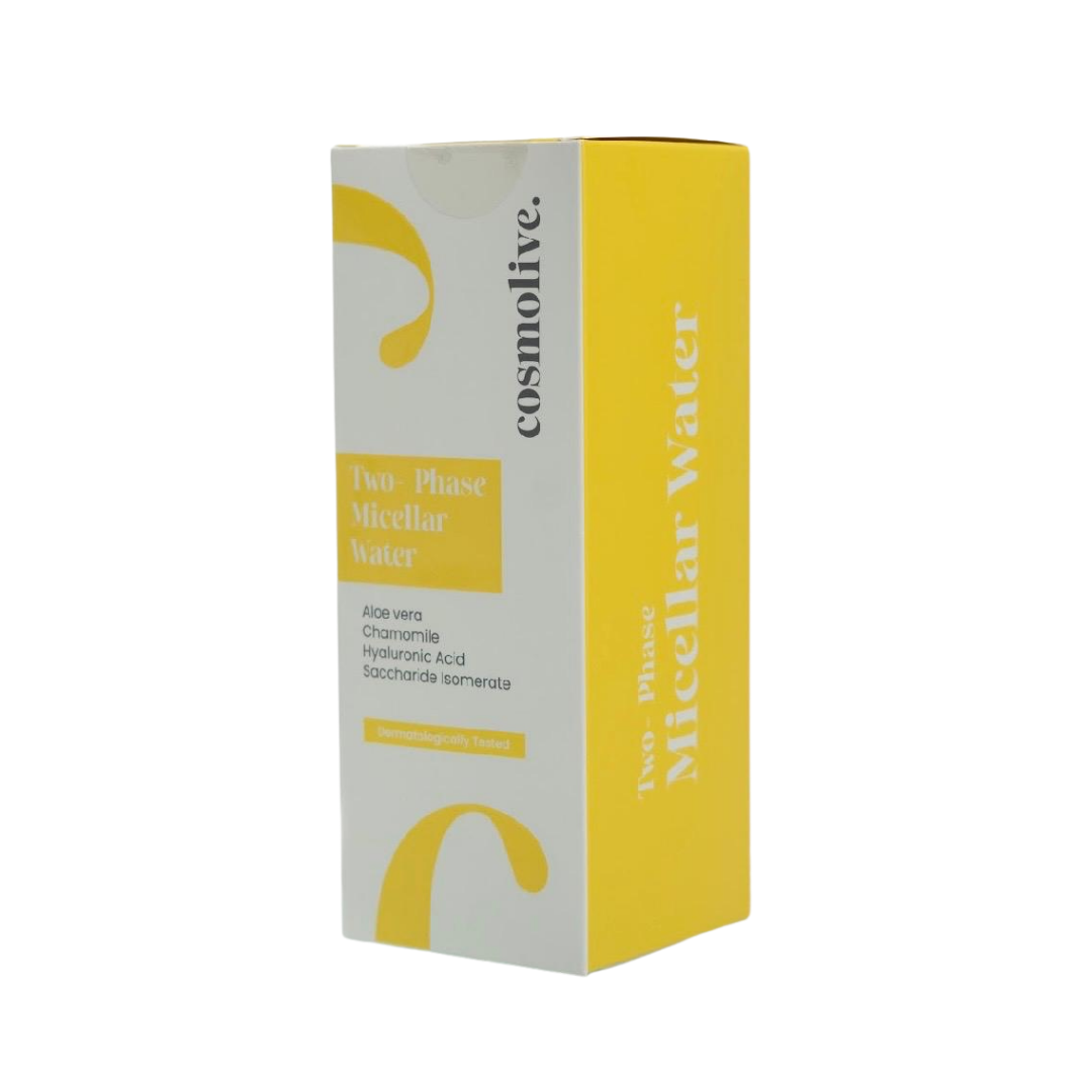cosmolive Tow- Phase Micellar Water Aloe Vera - 390ml| كوزمو لايف ماء ميسيلار لازالة المكياج -390 مل
