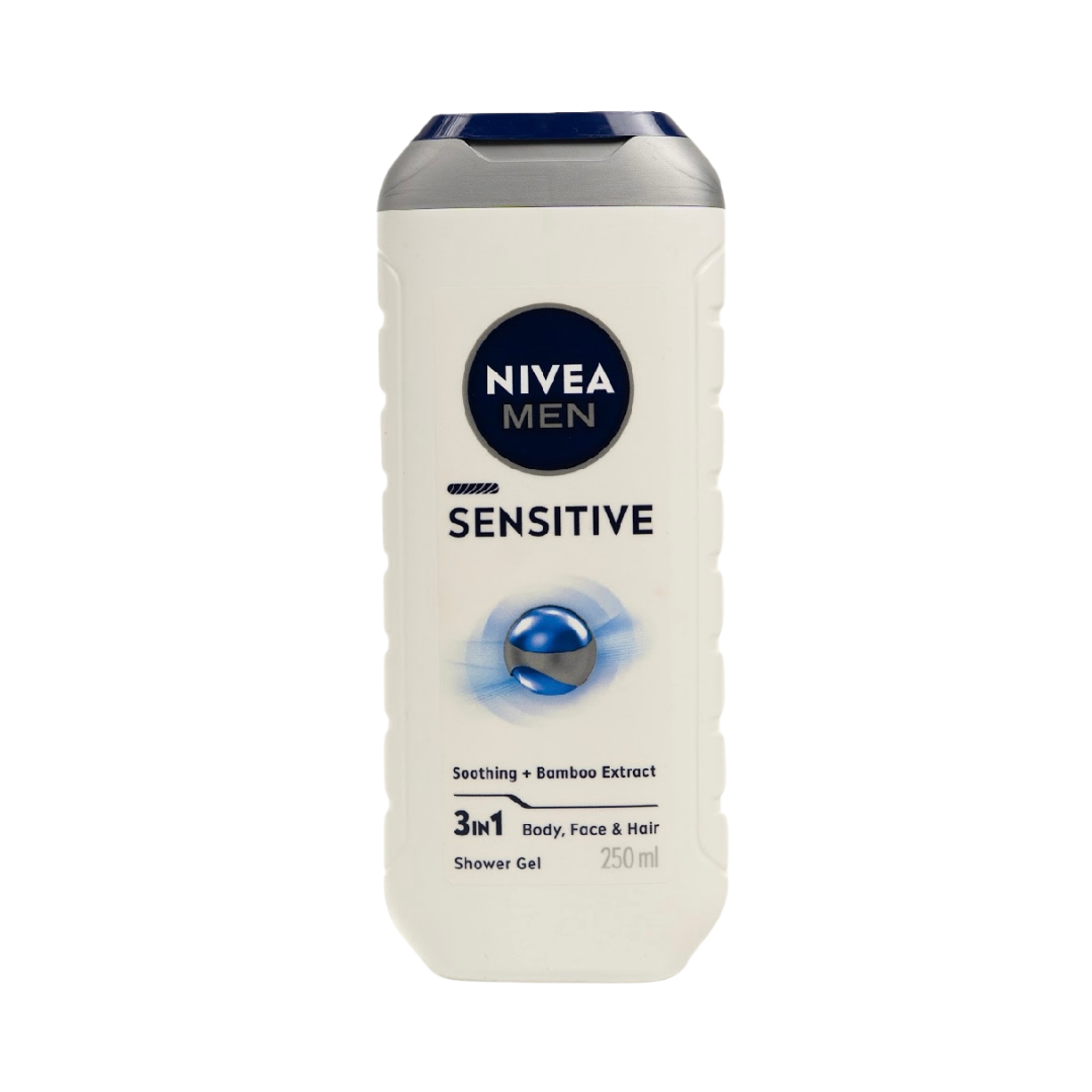 Nivea Men Sensitive Shower Gel - 250 ml |  نيفيا شاور جل للرجال للبشرة الحساسة – 250 مل