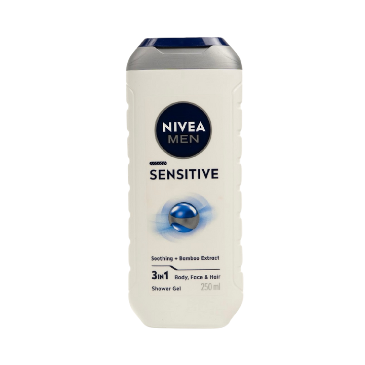 Nivea Men Sensitive Shower Gel - 250 ml |  نيفيا شاور جل للرجال للبشرة الحساسة – 250 مل
