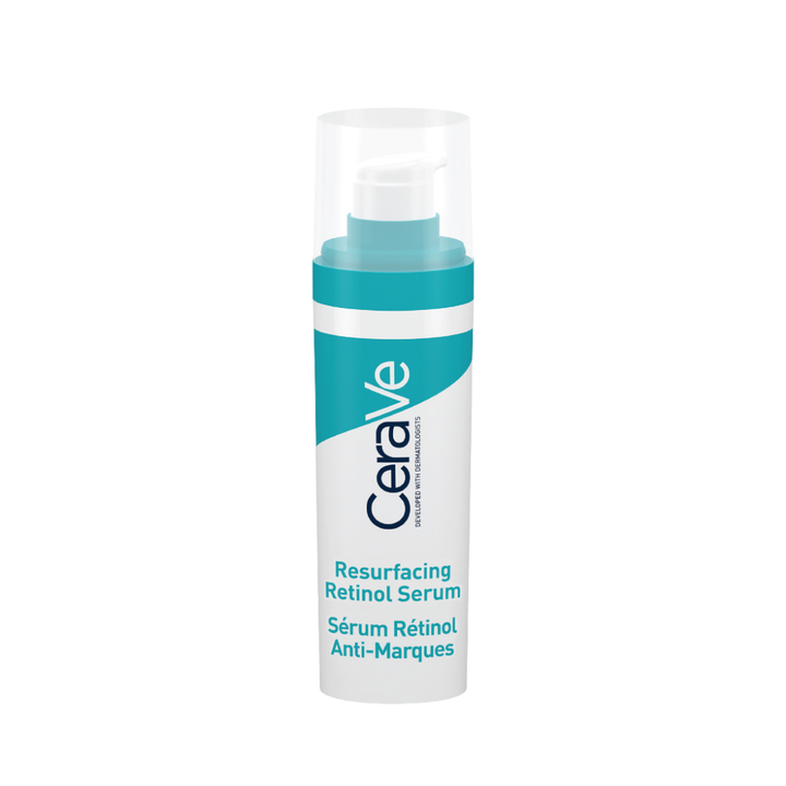 CERAVE RESURFACING RETINOL SERUM TO REDUCE THE APPEARANCE OF POST-ACNE MARKS AND PORES WITH RETINOL, LICORICE ROOT EXTRACT & NIACINAMIDE - 30ml | سيرافي سيروم ريتنول - 30 مل