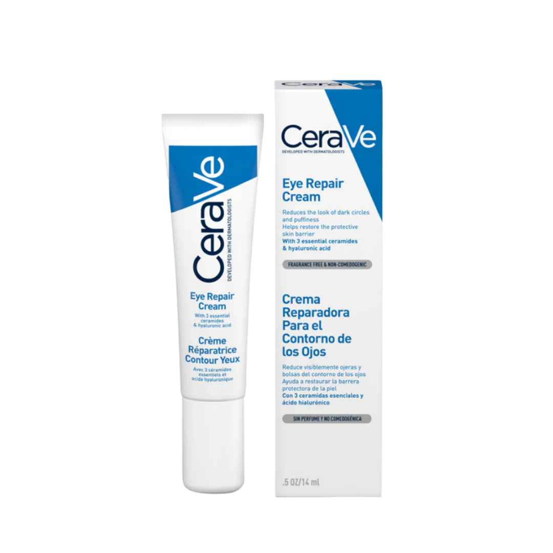 Cerave Eye Repair Cream for Dark Circles and Puffiness with Hyaluronic Acid - 14ml | سيرافي مرطب حول العين - 14 مل
