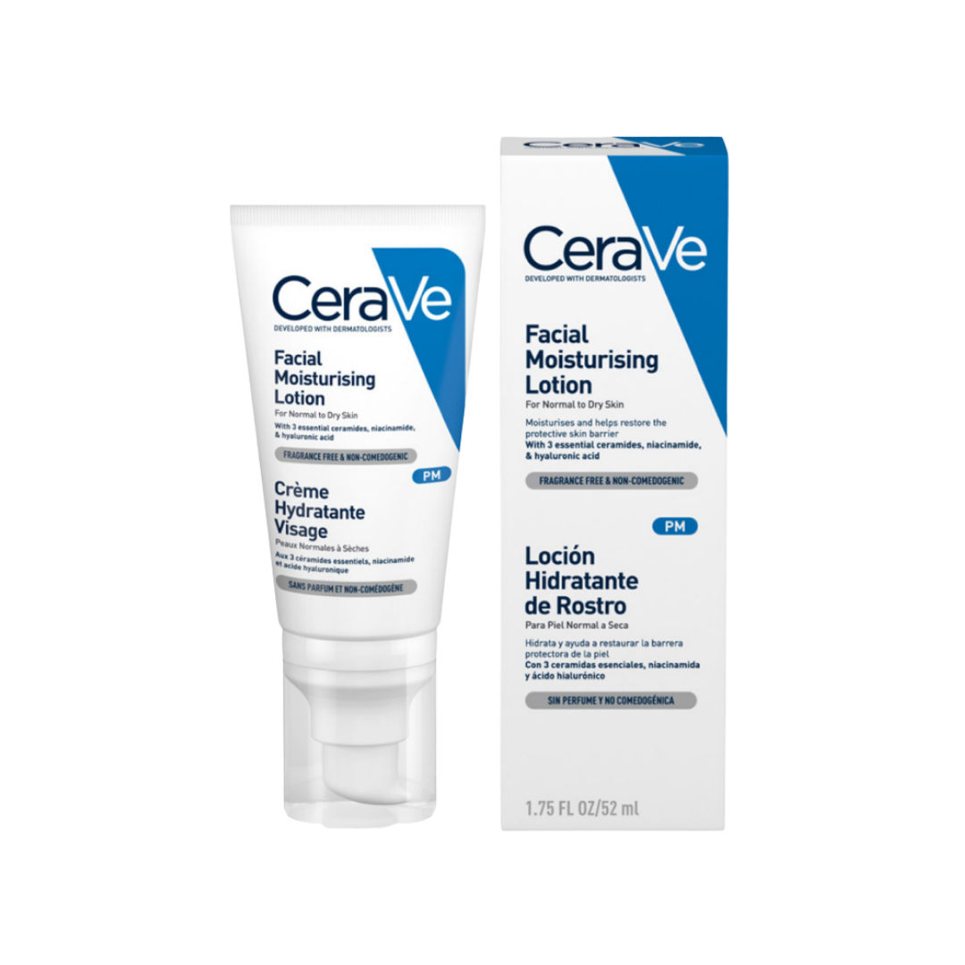 Cerave PM Facial Moisturizing Lotion Night Cream with Hyaluronic Acid - 52ml | سيرافي مرطب ليلي - 52 مل