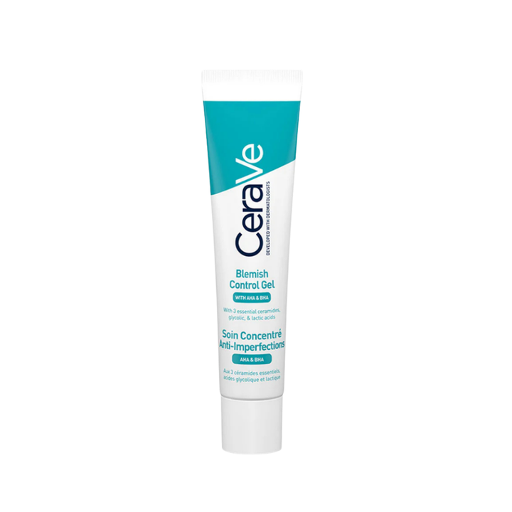 CeraVe Blemish Control Gel Facial Moisturiser For Acne & Blemishes with Glycolic Acid and Lactic Acid AHA/BHA - 40ml | سيرافي علاج لحب الشباب - 40 مل