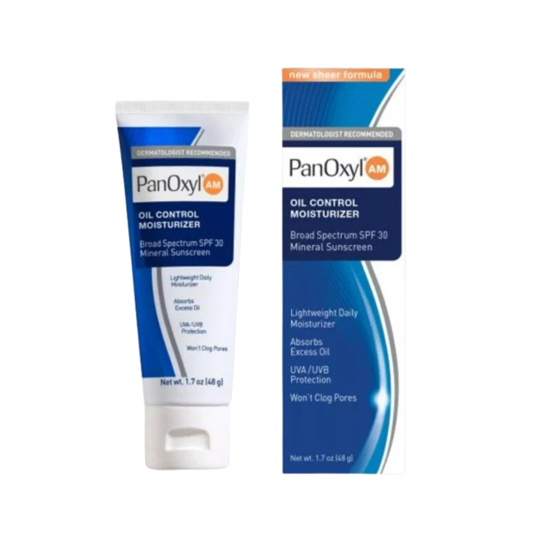 PanOxyl Oil Control Moisturize sunscreen Spf30 - 48g | بانوكسل مرطب مع واقي شمسي للبشرة الدهنية - 48 غرام