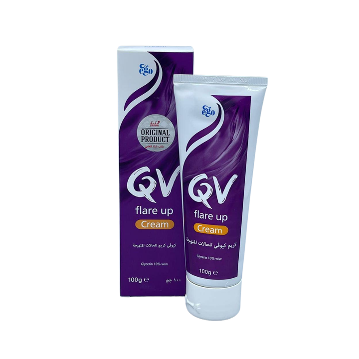 QV Flare Up Cream - 100g  | كيو في كريم مرطب للبشرة المعرضة للاكزيما - 100 غرام
