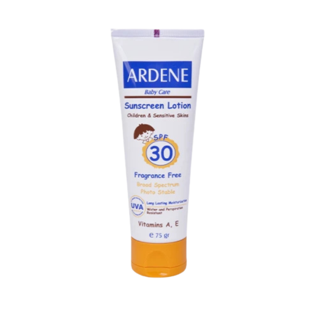Ardene SunScreen Spf30 Lotion For Children & Sensitive Skin - 75g | اردن لوشن واقي شمسي spf 30 للاطفال و البشرات الحساسة - 75 غرام