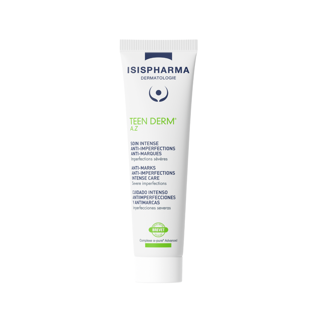 ISIS PHARMA TEEN DERM AZ CREAM - 30 ML | ايزيس فارما كريم معالج للحبوب و اثارها و التصبغات - 30 مل