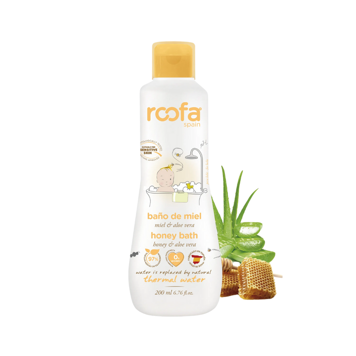 roofa Honey Bath Gel - 200ml | روفا جل الاستحمام للأطفال ولجميع أفراد العائلة - 200 مل