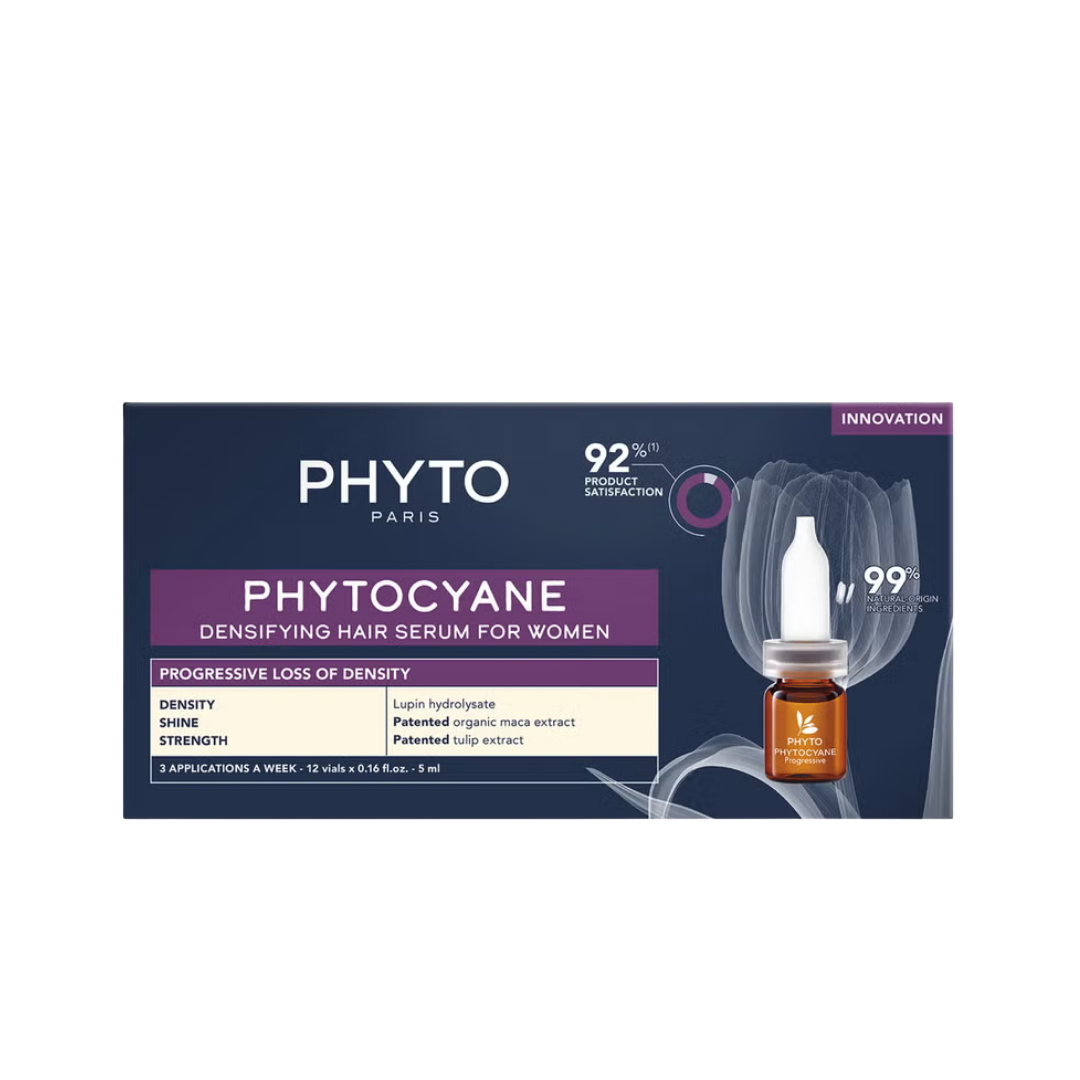 PHYTO Phytocyane Anti-Hair Loss Treatment for Women - 12 x 5 ml | فيتو أمبولات لمعالجة تساقط الشعر عند النساء - 12 * 5 مل