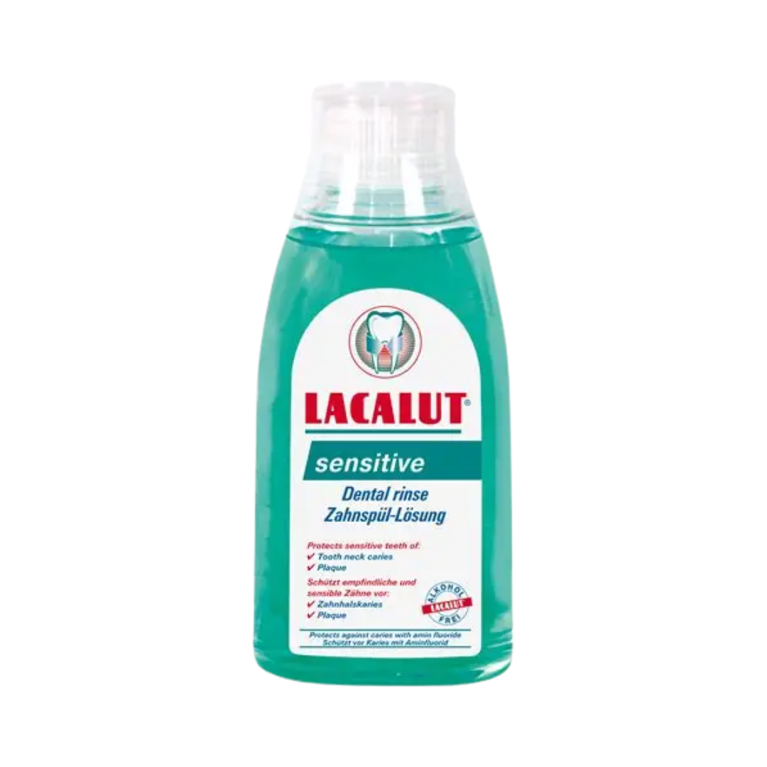 LACALUT Sensitive Dental Rinse - 300ml | لاكالوت غسول للعناية بالأسنان الحساسة - 300 مل
